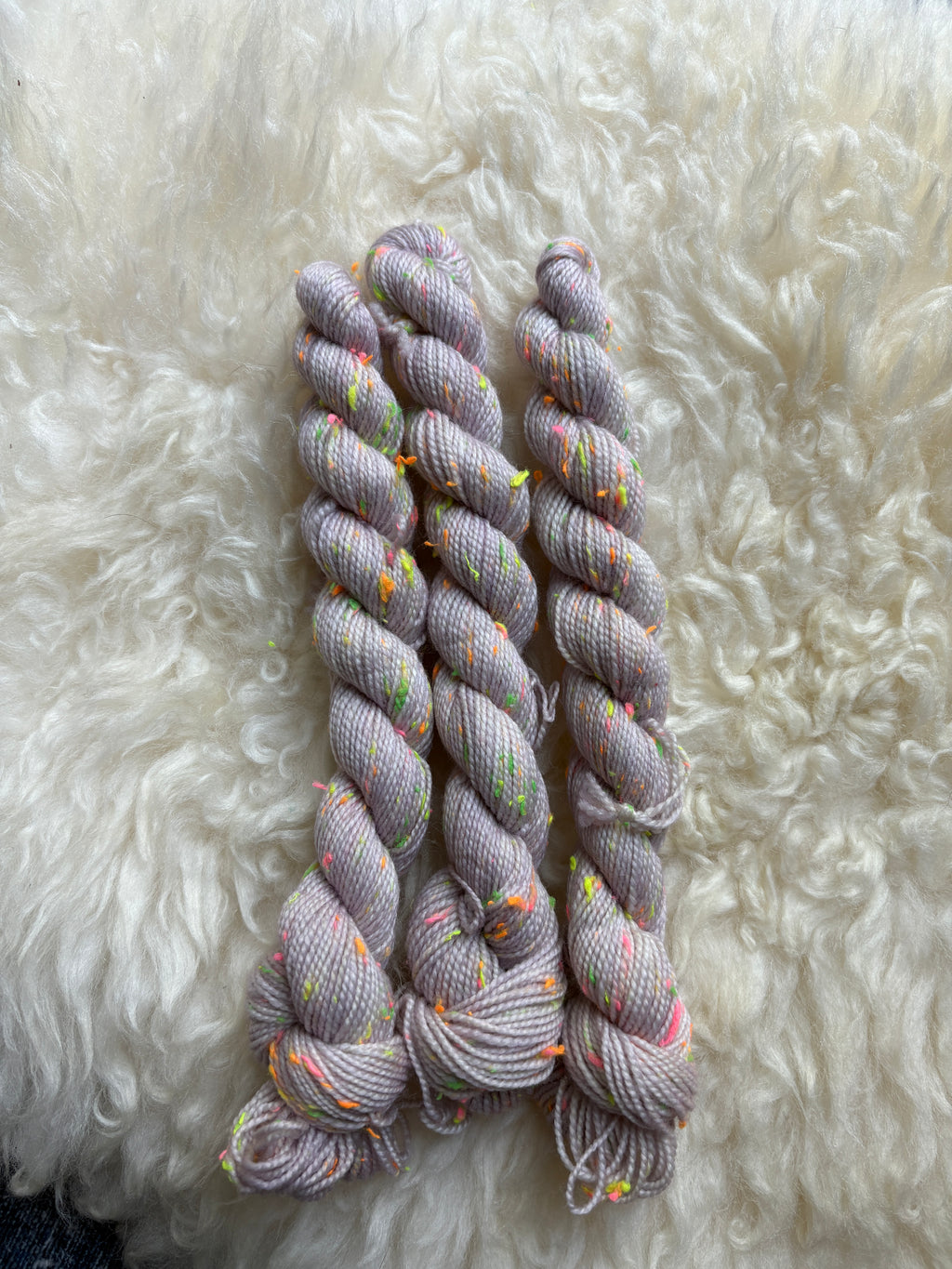 Neon Tweed Sock Mini Skeins - Ready to Ship